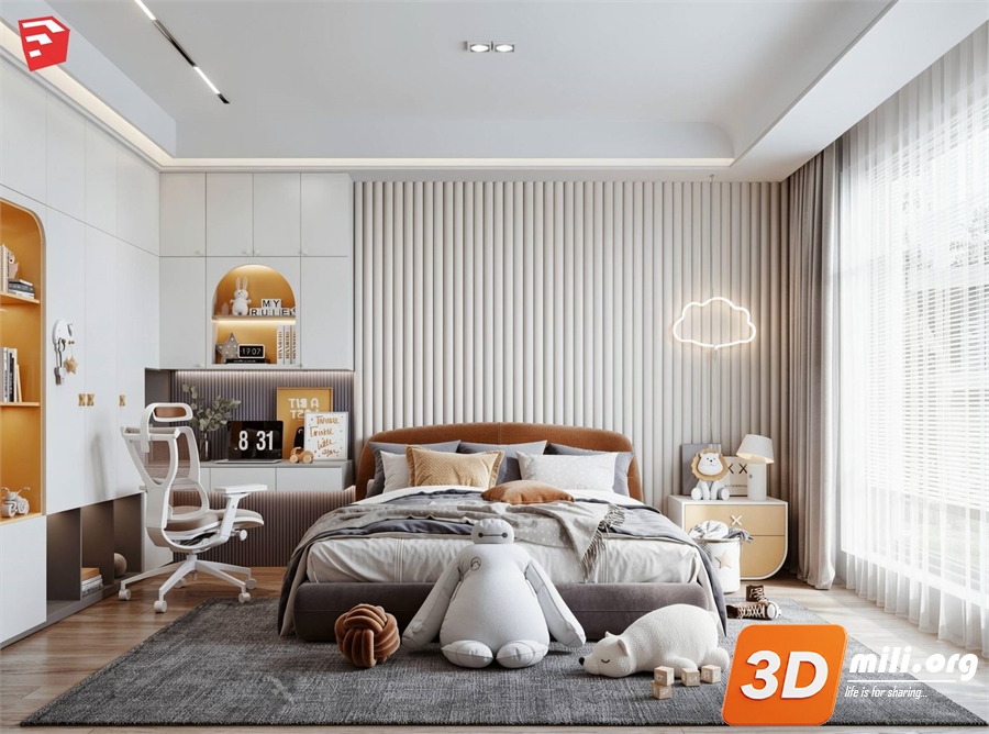 Children Room Scenes Skp FIles 